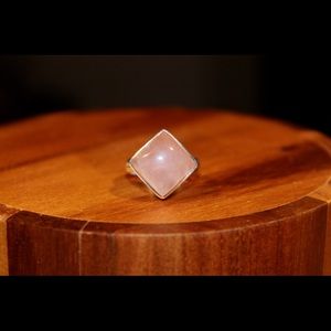 Rose Quartz Sterling Silver Ring